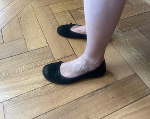 Ballerina Barefoot -kengät, jotka sopivat kaikkeen: Twist Velours Black