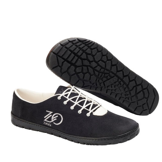 QARO Black White - ZAQQ Barfußschuhe