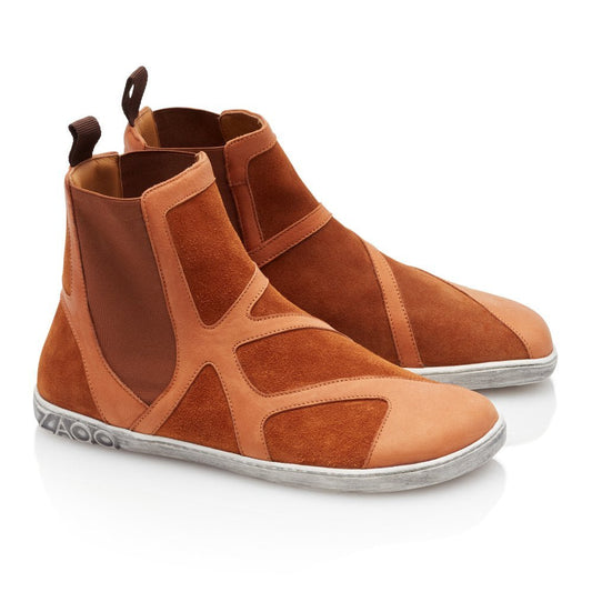 QEY WEST Cognac - ZAQQ Barfußschuhe