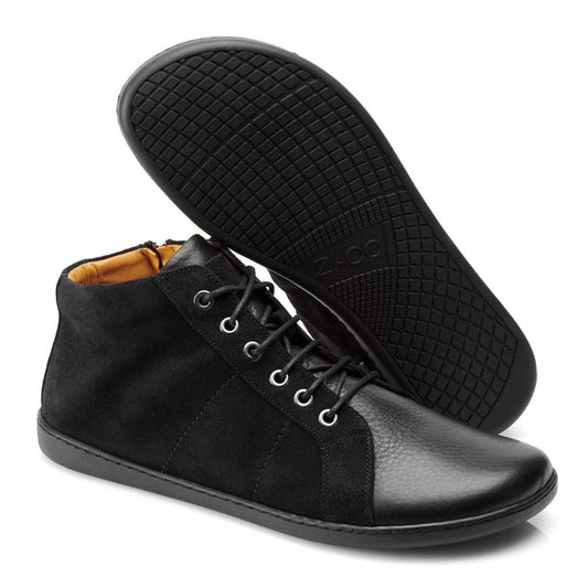 QORE Mid Black - ZAQQ Barfußschuhe