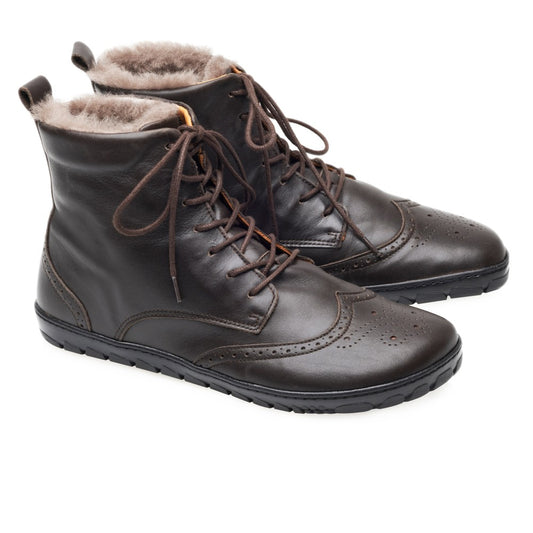 Quintic Winter Brogue tummanruskea